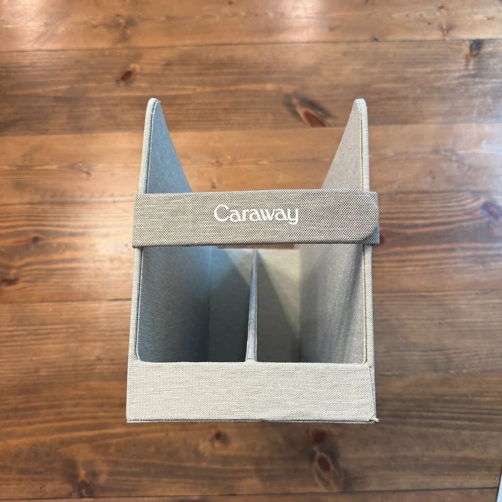 CARAWAY BAKEWARE CANVAS STORAGE BIN HOLDER ORGANIZER‎ EUC